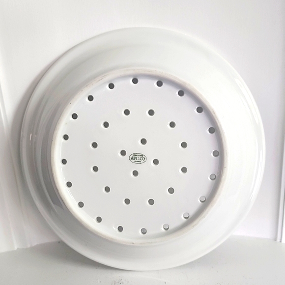 Elegant Apilco Porcelain France Grape & Fruit Strainer Bowl and Plate. Set of 2 - Picture 4 of 6